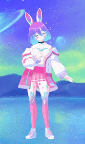 Tokki | 3D Interactable Model for Vtubing and other 3D software, I used pre-existing assets to edit and create my own character.